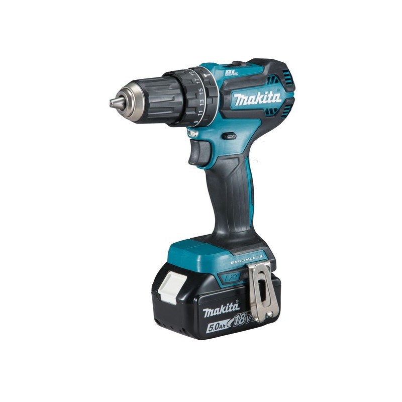 Trapano avvitatore Makita 18V + 2 batterie al litio da 3 Ah + valigetta